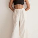 Madewell  Double-Gauze Drawstring Wide-Leg Pants Cream Medium NJ873 New Photo 0