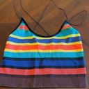 Urban Outfitters Striped Stretchy Crop Tank Photo 0