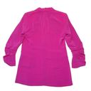 Elizabeth and James NWT  Heather Blazer in Fuchsia Pink Ruched Sleeve Crepe 2 $495 Photo 9