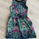 Cynthia Rowley Cynthia Rowling Colorful Abstract Floral Dress Photo 0