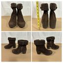 Bella Marie  Brown Chunky Lug Sole Platform Ankle Boots Wmns Sz 8 Photo 2