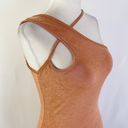 Pretty Little Thing Slinky Knit One Shoulder Strap Bodycon Dress Toffee Size 4 Photo 10