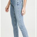 AGOLDE  Nico High Rise Slim Jeans with Button Fly and Distressing Photo 6