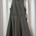 Emerald Sundae NWT  Black & Gray Metallic Open Back Dress Size 7 Medium Photo 2