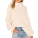 Free People  Women's OB674770 Size S Cream Swim Too Deep Turtleneck Sweater NWT Photo 0