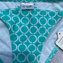 Body Glove Teal and white side tie bikini bottoms small petite NWT Photo 1