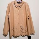 Marc New York NWT  Tan Faux leather Jacket Sz Xlarge Photo 0