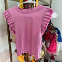 ZARA pink  ruffle top Photo 1