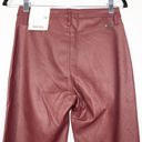 KanCan USA NWT KanCan Maroon High Rise Faux Leather Skinny Pants Size 5 / 26 Photo 5