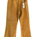 AG Adriano Goldschmied AG the quinne coated high waisted crop flare jean mustard gold size 31 Photo 3