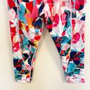 Zyia Multicolor Floral Print Cropped High Rise Leggings Size 6-8 Athletic Photo 5