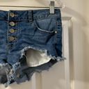 Lovecrazy  Button Fly Denim Cut-off Shorts S Photo 5