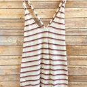 We The Free  Tank Women’s Size Large Lost At Sea Stripe Twist Back Cotton Photo 0