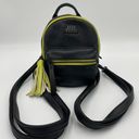 Steve Madden  Faux Leather
Black Neon Mini 3 way Backpack
Purse W Tassels Photo 0