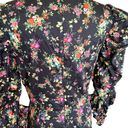 Black Halo  NEW Nadir Puff Long Sleeve Floral Ruffle Dress Garden Glow Black 10 Photo 5