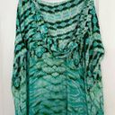 Rococo  SAND turquoise blue embellished hooded kaftan maxi x Small One Size Fits Photo 4