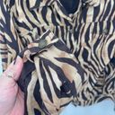 Carole Little Womens Button Up Shirt Long Sleeve Linen Animal Print Brown 3X Photo 7