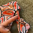 Jag jeans NEW NWT  Coral Red ? Brown Tropical Floral Y2K 00s Bikini BOTTOM Small Photo 8