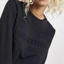 Hunter Target  Sweatshirt Medium Black Long Sleeve Crew Neck Embossed Puff Logo Photo 0