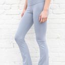 Brandy Melville Priscilla Light Blue Gray Slightly Flared Yoga Pants XS/S Photo 3