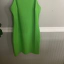 Mango Green Ribbed Knit Halter Neck Mini Dess Women's Size Small Photo 5