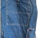 basic editions Womens Vintage Y2K  Blue Cotton Denim Utility Overalls Size Large Photo 13