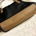 Relic  Black Tan & Cream Leather Flower Emma Tote Bag Purse Photo 5