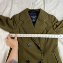 American Eagle  Green Wool Blend Anchor Buttons Thick Blazer Jacket Photo 4