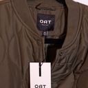 NEW OAT New York Quilted Bomber Snap Button Lightweight Jacket Coat Green XS Photo 1