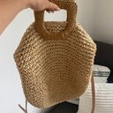 Straw Tote Purse Tan Photo 2