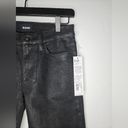 Hudson Jeans HUDSON Natalie Midrise Super Skinny Ankle Coated Denim Jean in Black Size 24 NWT Photo 4