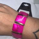 The Bar G by Gennaro Hot Pink Pearlized Stretch Bracelet Photo 2