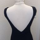 St. John  Evening Black Sleeveless V-neck Maxi Sweater Dress EUC Sz 10 Photo 2