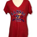 Rivalry Threads NWOT University of Kansas Jayhawks Red V-Neck Tee T-Shirt Top Size Large Photo 0