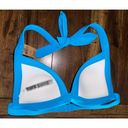 PINK - Victoria's Secret Victoria's Secret PINK Push Up Triangle Bikini Top & Bottom Swim Set Blue S Photo 8