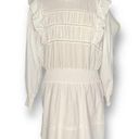 Rails  Faren Dress White Long Sleeves Ruffles Smocked Tiered Eco Friendly Mini Photo 0