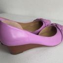 Talbots Women's  Purple Lavender Leather Wedges Size 9.5M EUC Photo 1