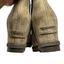 Sorel  Joan Of Arctic Wedge II Leather Chelsea Boots Ash Brown Tan Size 7.5 Photo 6