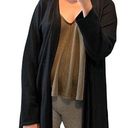 J.Jill  Open Knit Wool Blend Cardigan Black Sz XL (P) Photo 1