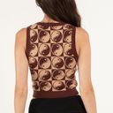 Full Tilt Yin Yang Check Sleeveless Sweater Knit Top Photo 1