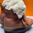 Aerosoles  Zoya Brown Cognac FUR Boots Size 7 NEW Photo 3