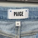 Paige NWT  Brigitte Boyfriend Skinny Jeans Destructed Denim Size 26 Photo 6