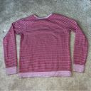 G.H. Bass Women’s Gray & Red Striped Sweatshirt Photo 3