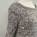 Vintage Havana  Marled Gray Distressed Side Zippers Slouch Sweater Photo 2