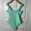 Beach Riot Mint Cable Knit Twist Cut Out Neck Tyler One Piece Creme De Knit L Photo 5