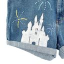 Disney Gitano Vintage Denim Hand Painted  Mickey Mouse High Waisted Jean Shorts Photo 46