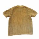 Banana Republic Caramel Color Short Sleeve Thick Cable Knit Sweater Size Xs Photo 1