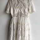 Alexis Revolve Luciana White Sheer Cut Out Panel Lace Bustier Short Sleeve Dress Photo 5