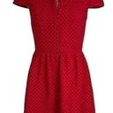 Kensie  Red Button Down Textured Dress Photo 0