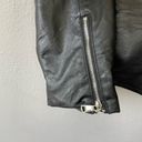 Elizabeth and James  Black Faux Leather Jacket XS Womens Bomber Full Zip Moto Photo 2